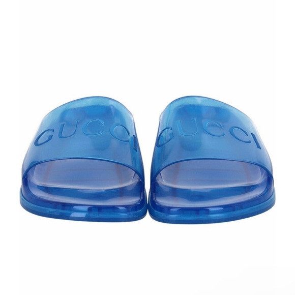 Gucci Printed Clear Sandals - Picture 1 of 5